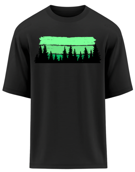 Forest Silhouette Oversized T-Shirt